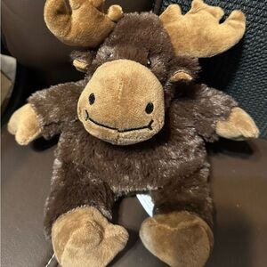 Warmies Brown and Tan Moose Plush Toy NWT